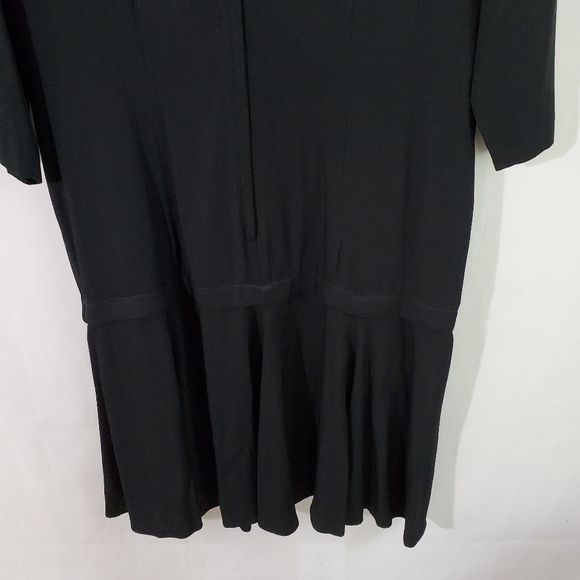 VTG Anthony Mark Hawkins Black Shift Midi Dress - Picture 6 of 12